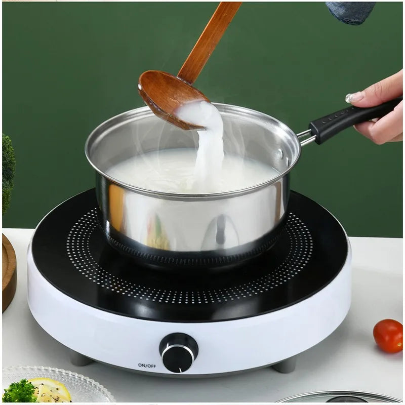 3-Piece Stainless Steel Non-Stick Pot Set with Glass Lids Cookware Pot Set Nixie