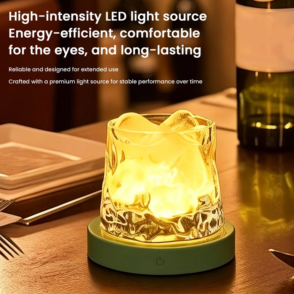 LED Light Up Coaster USB Rechargeable Glowing Drink Coaster LED Drink Coaster Nixie