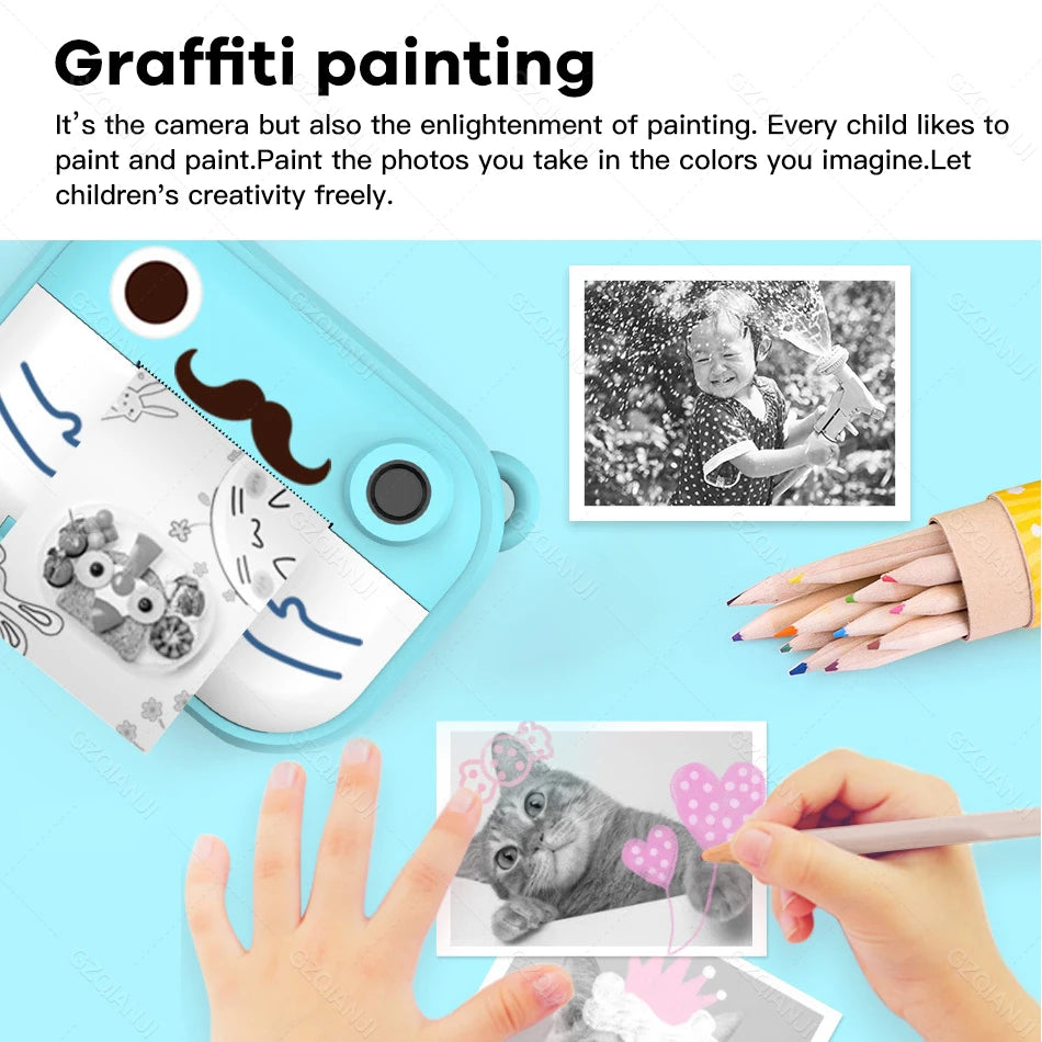 Mini Pocket Printer Thermal Paper Rolls – Kids Camera 6 & 10 Pack