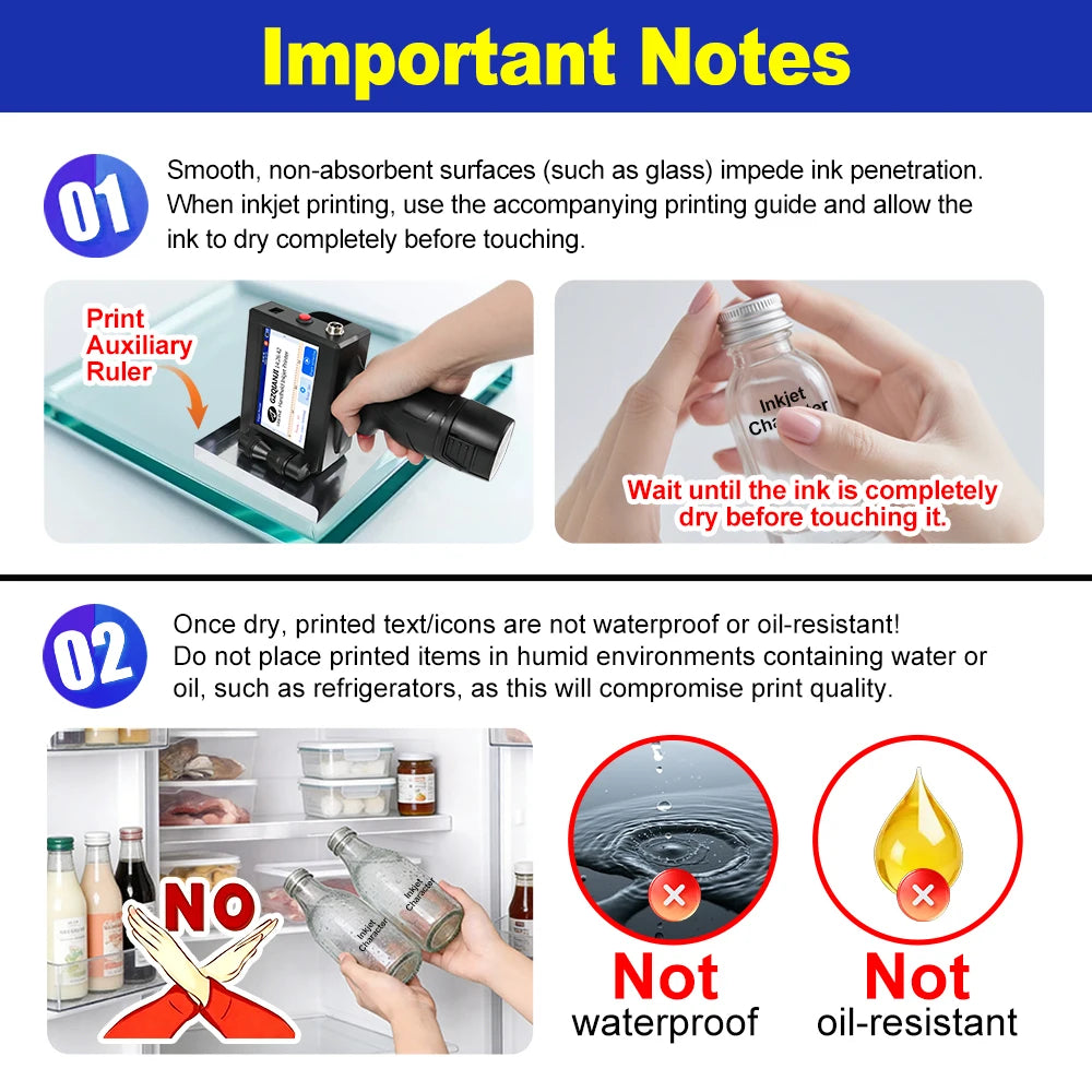 Mini Portable Inkjet Printer 600DPI – Date & Batch Code Machine