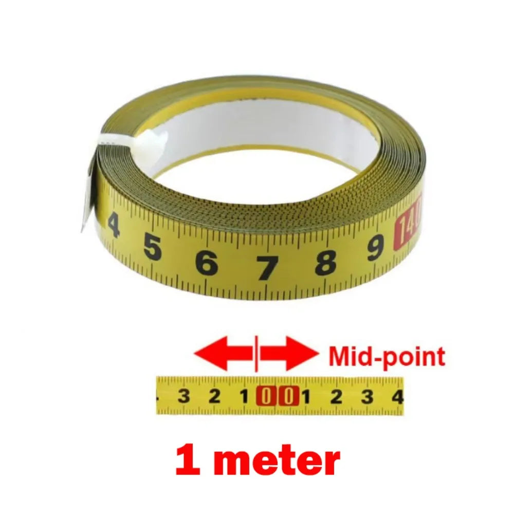 Self-Adhesive Metric Steel Tape Measure 1–5M | Miter Track