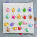 100Pcs Glow in the Dark 3D Turtle Nail Art Charms | Resin Nail Art Charms Nixie 8X13mm