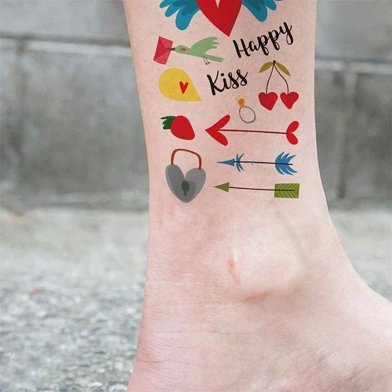 Love Temporary Tattoo Stickers – Waterproof Wedding Party Body Art Temporary Tattoo Stickers Nixie