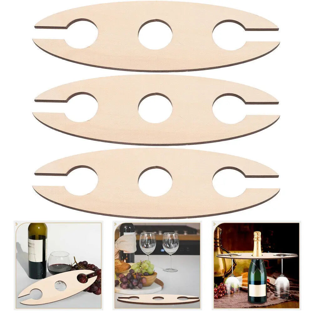Wooden Desktop Wine Rack Holder – Beige Rustic Home Décor Wine Rack Nixie