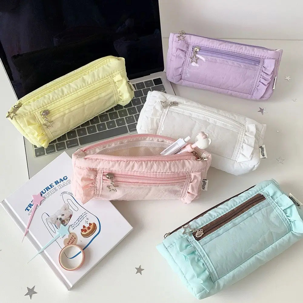 Large Transparent Pencil Case Multi-Functional Pen Bag Organizer Pencil Case Nixie