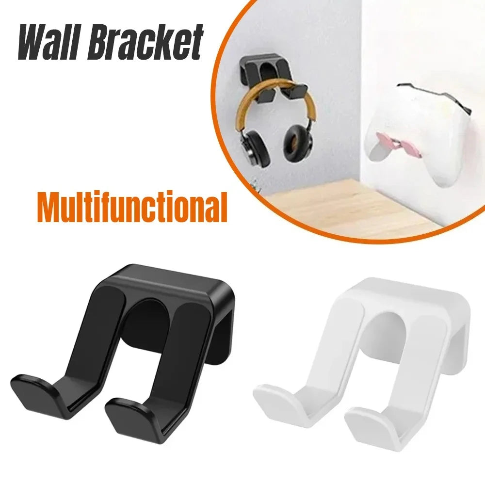 Wall Mount Game Controller Holder & Headset Hanger Rack