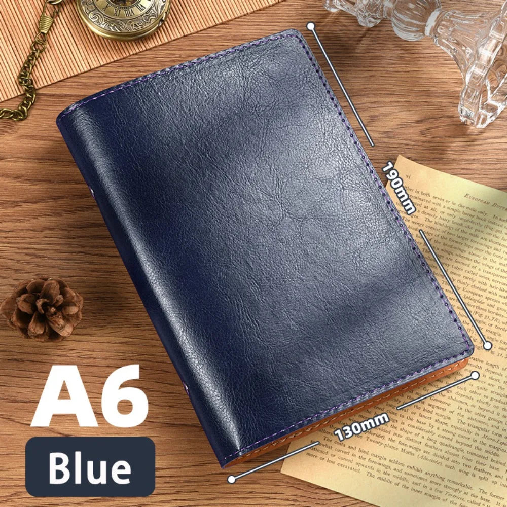 Vintage A5/A6 PU Leather Loose-Leaf Notebook Travel Journal