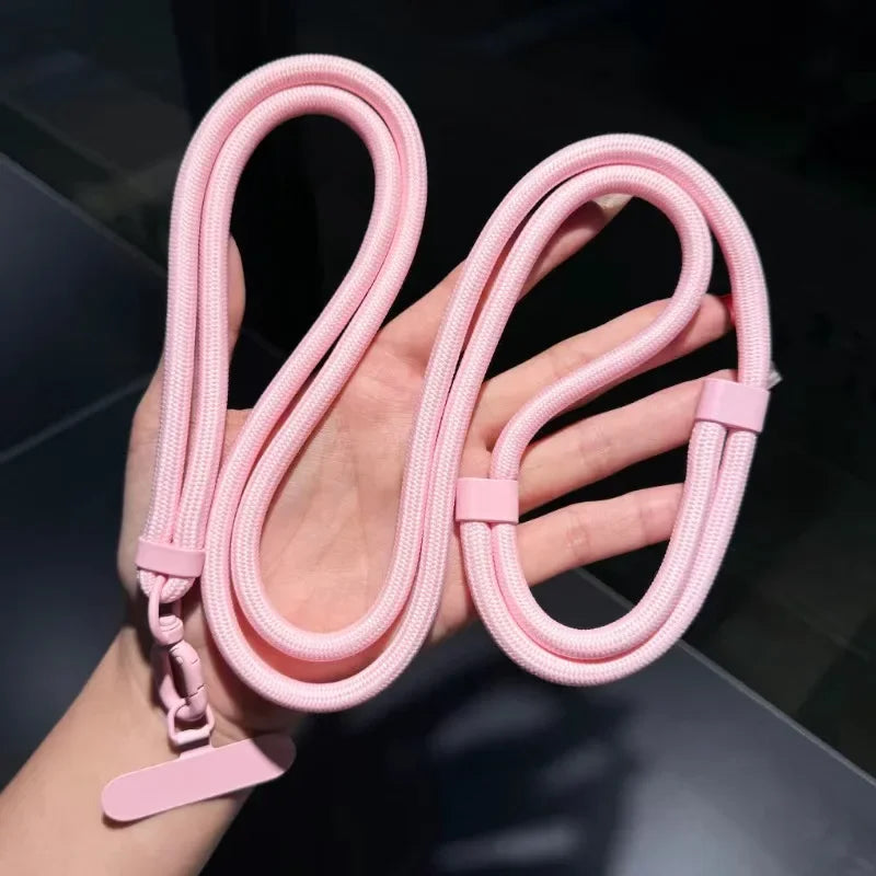 Universal Adjustable Phone Lanyard Crossbody Necklace Strap Phone Lanyard Strap Nixie Pink