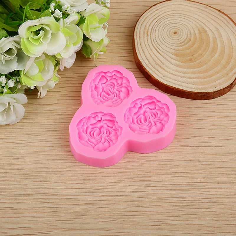 3D Peony Flower Silicone Mold – Fondant, Chocolate & Candy Clay Silicone Baking Mold Nixie