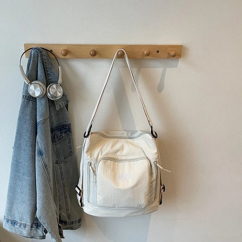 Large Capacity Canvas Crossbody Bag – Korean Fashion Shoulder Bag Crossbody Shoulder Bag Nixie