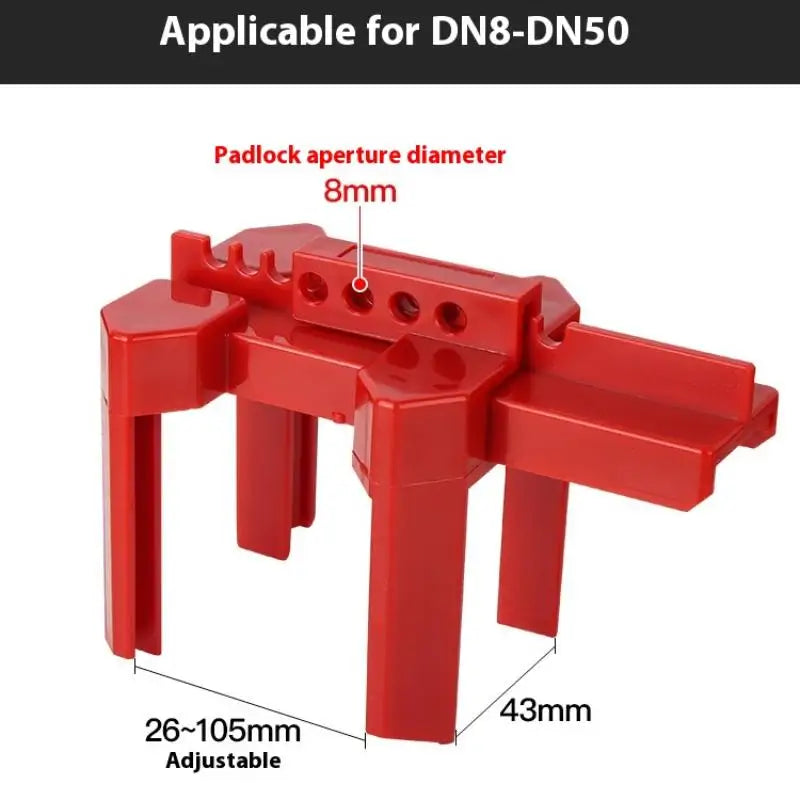 DN8–DN50 Adjustable Ball Valve Lockout Safety Lock Device Valve Lockout Device Nixie