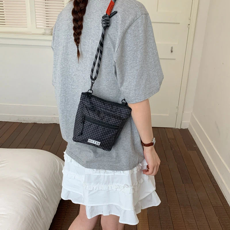 Korean Mini Crossbody Phone Bag | Nylon Casual Commuter Bag Crossbody Phone Bag Nixie