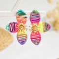 Boho Tassel Drop Earrings | Gold Floral Star Beach Jewelry Drop Earrings Nixie XL2131-5