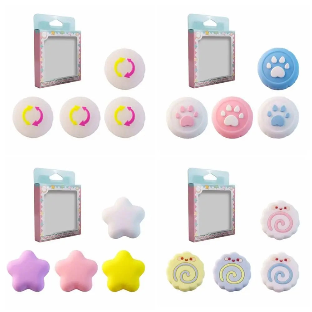 4Pcs Silicone Joystick Caps Cat Paw Thumb Grip Tamagotchi Joystick Thumb Caps Nixie
