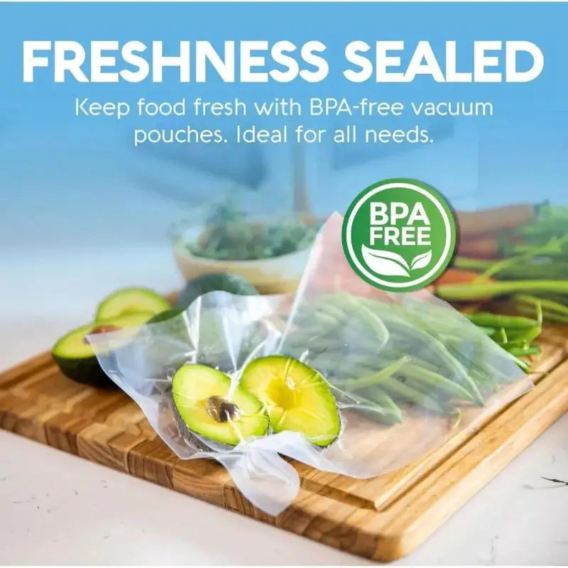 100Pcs Food Grade Vacuum Sealer Bags – Heat Seal Pouches