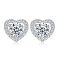 Heart CZ Earring & Necklace Set – Rhinestone Crystal Jewelry Crystal Jewelry Set Nixie Earring