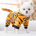 Warm Fleece Pet Jumpsuit for Small Dogs, Cats & Puppies Pet Dog Jumpsuit Nixie Tiger L