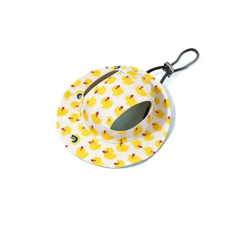 Pet Cowboy Sun Hat for Cats & Small Dogs with Ear Holes Pet Costume Hat Nixie