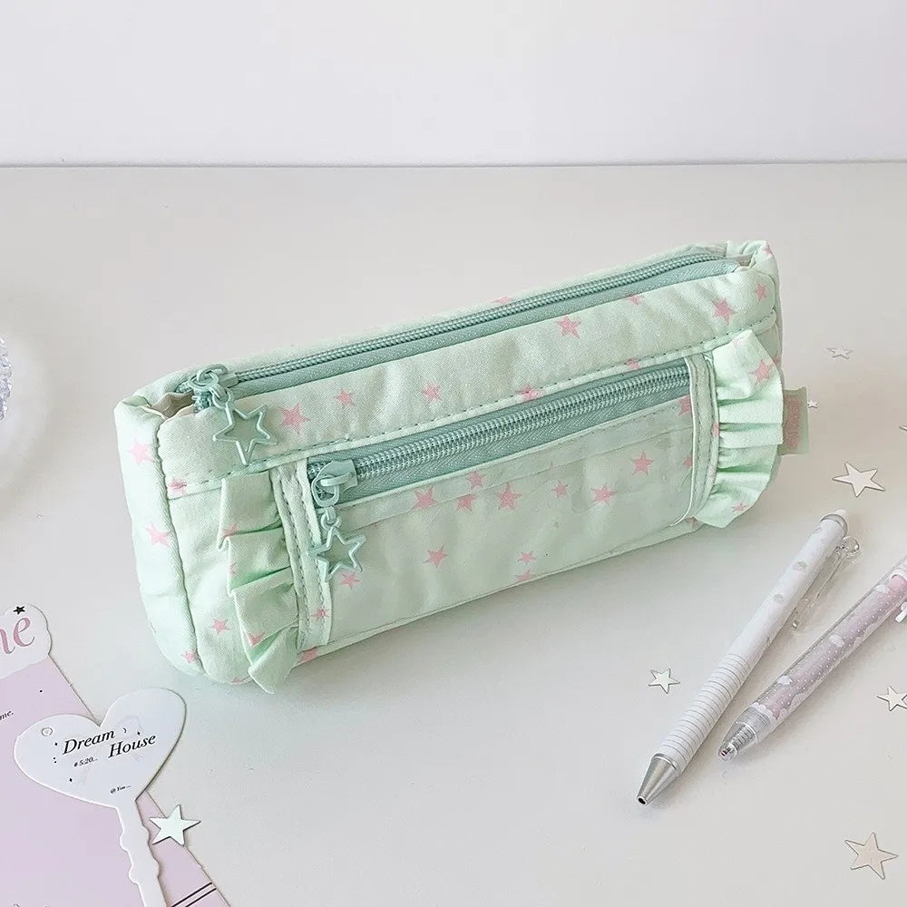 Transparent Pencil Case Large Capacity Badge Display Pen Bag