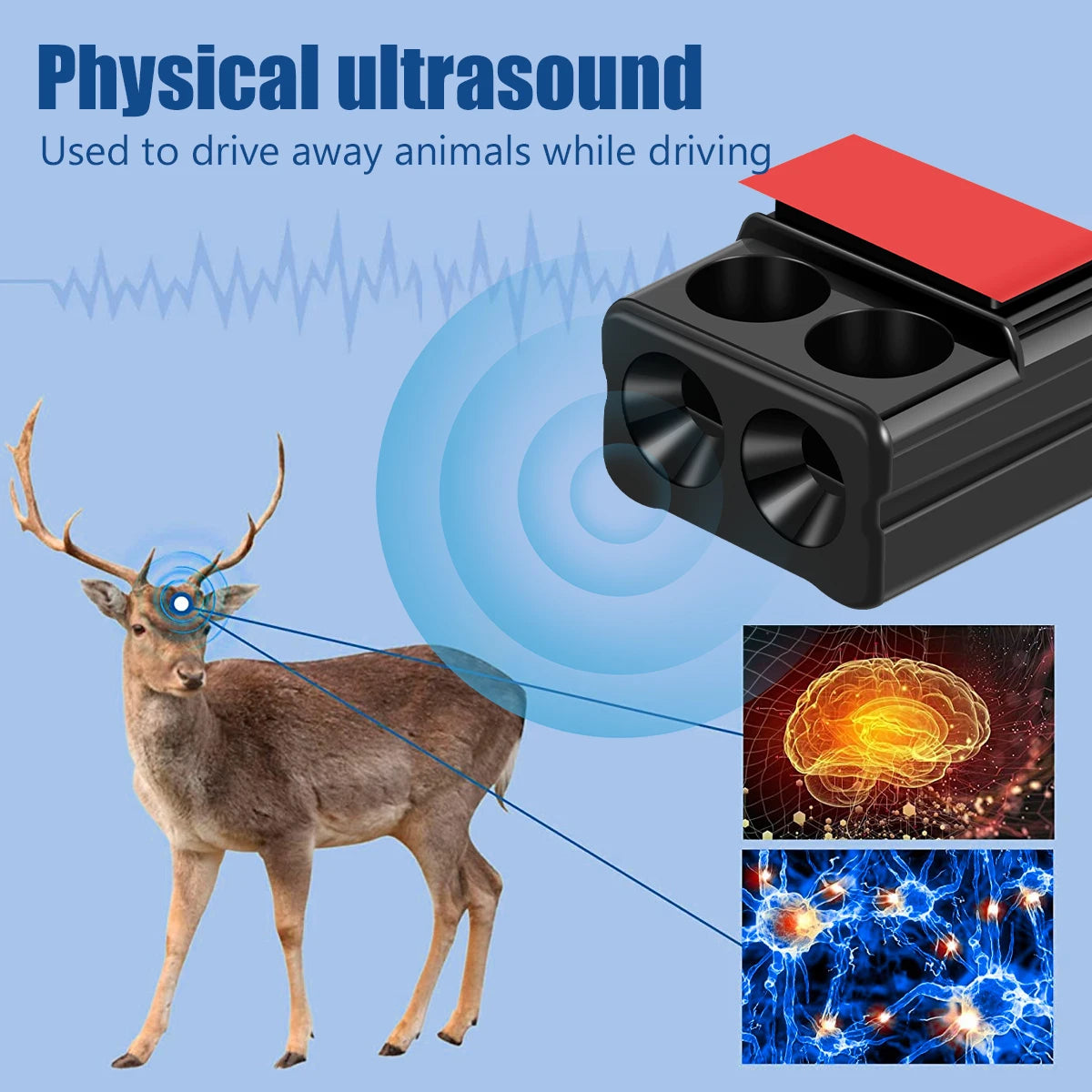 4Pcs Car Deer Warning Whistles – Ultrasonic Animal Repeller