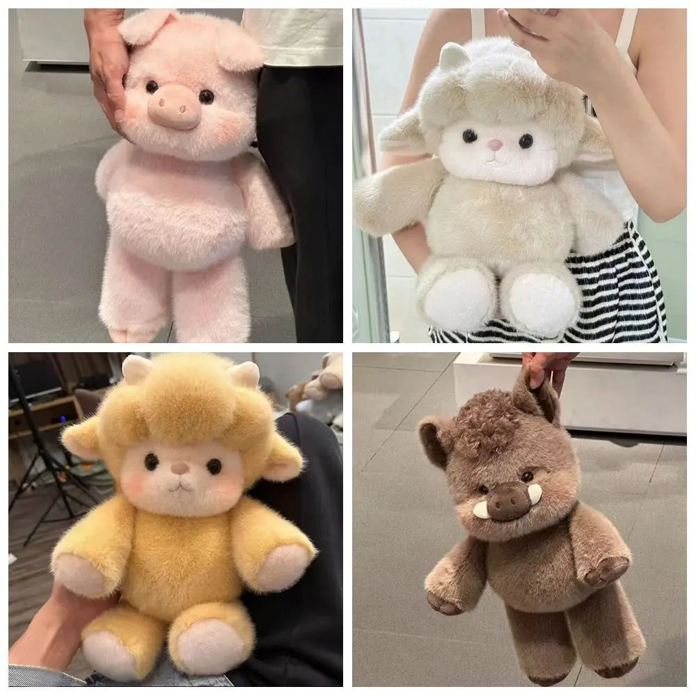 Soft Pig Stuffed Animal Plush Pillow – Cute 17.7" Plush Toy Stuffed Animal Plush Nixie