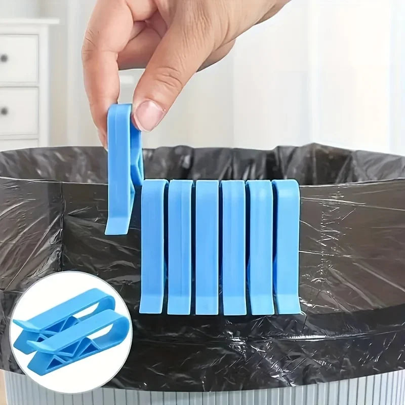 10-Pack Trash Can Bag Clips – Non-Slip Holder & Divider Clips