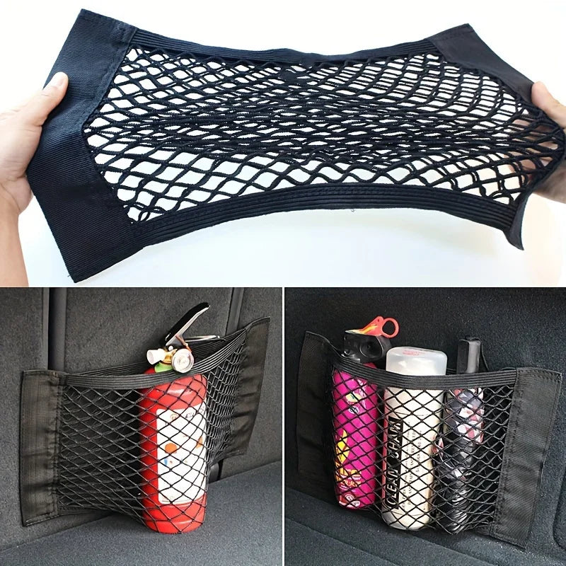 Car Trunk Storage Net Bag – SUV Rear Seat Organizer Car Cargo Organizer Nixie