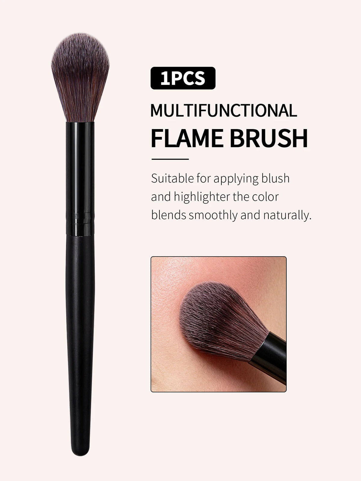 Fluffy Large Flame Blush & Highlighter Makeup Brush Makeup Brush Nixie