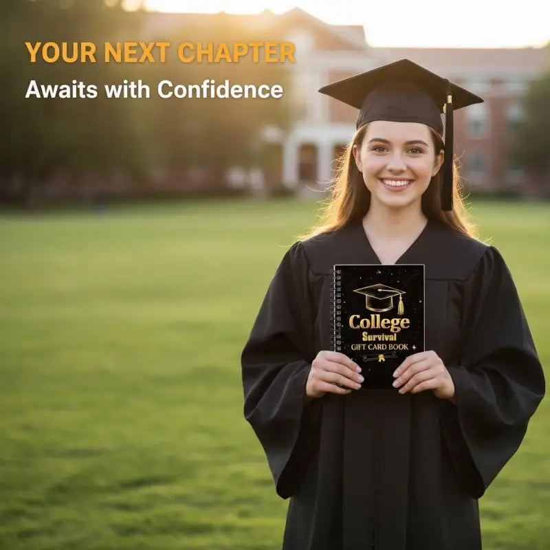 College Survival Gift Card Book | Graduation Cash Holder Gift Card Booklet Nixie