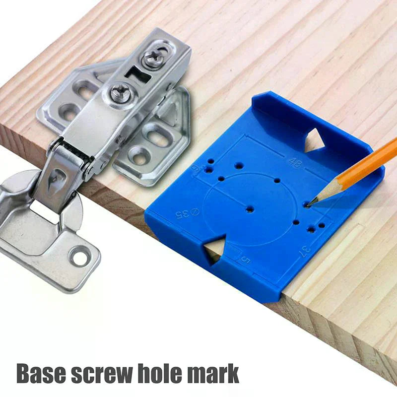 2Pcs Hinge Drilling Locator – Cabinet Door Template Jig Woodworking Drilling Jig Nixie