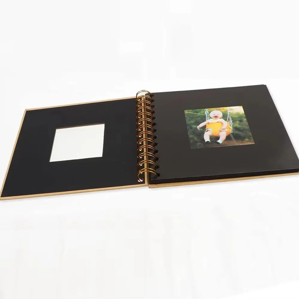 6 Inch Scrapbook Photo Album – 20 Pages, Window Cover