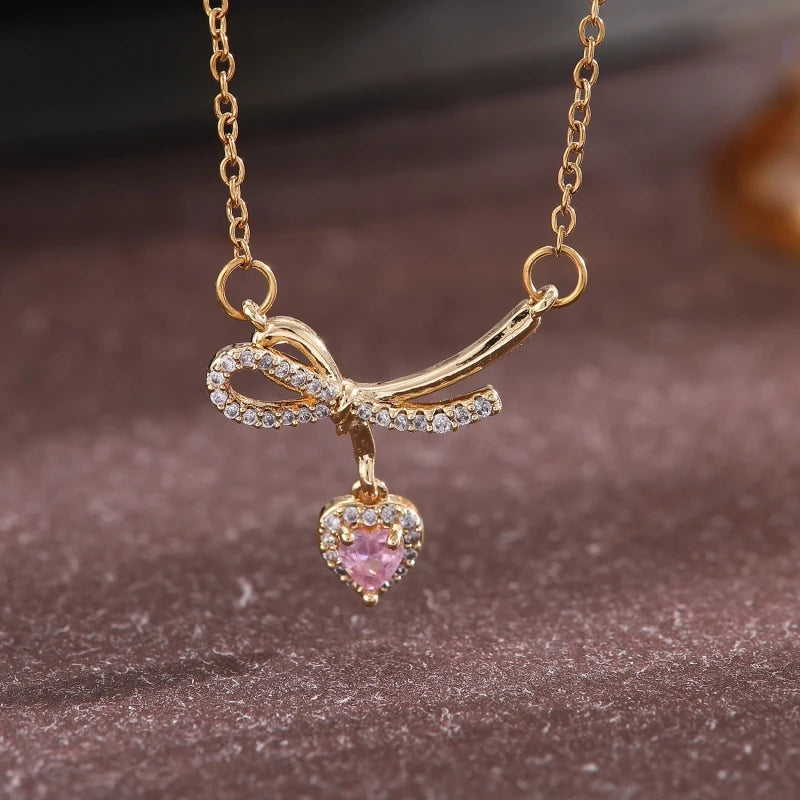 Pearl Pendant Necklace | Stainless Steel Clavicle Chain Women Pendant Necklace Nixie XL2100-2