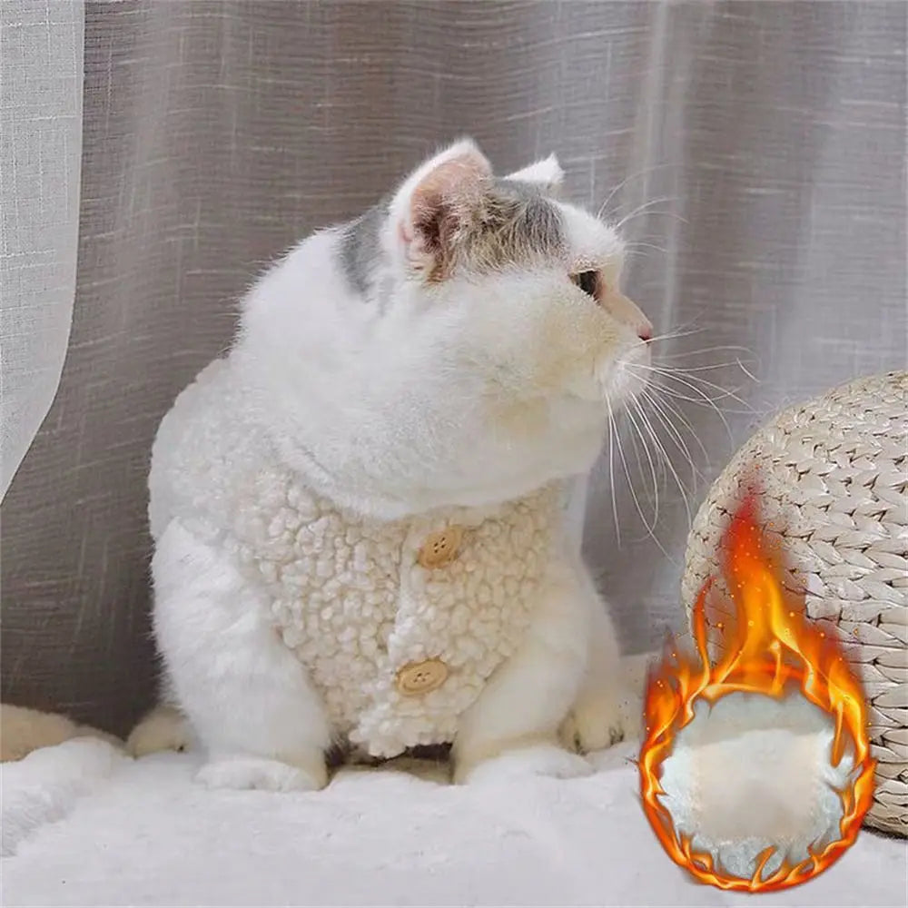 Fleece Winter Warm Pet Sweatshirt Vest for Cats & Small Dogs Pet Apparel Nixie