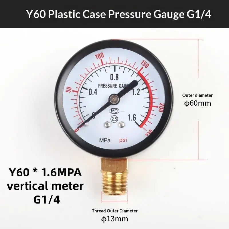 Air Pressure Gauge 0-25Bar/0-10Bar/0-12Bar – DIY Compressor Pressure Gauge Nixie A3