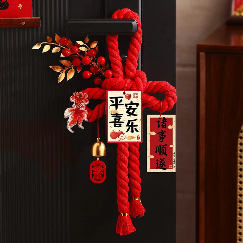 2026 Year of the Horse Chinese New Year Door Hanging Ornament Holiday Door Decoration Nixie