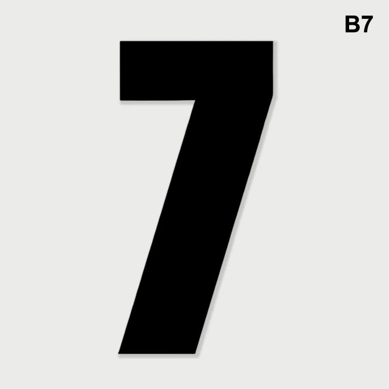 Weatherproof Wheelie Bin Number Stickers – Self-Adhesive PVC Bin Number Stickers Nixie B7