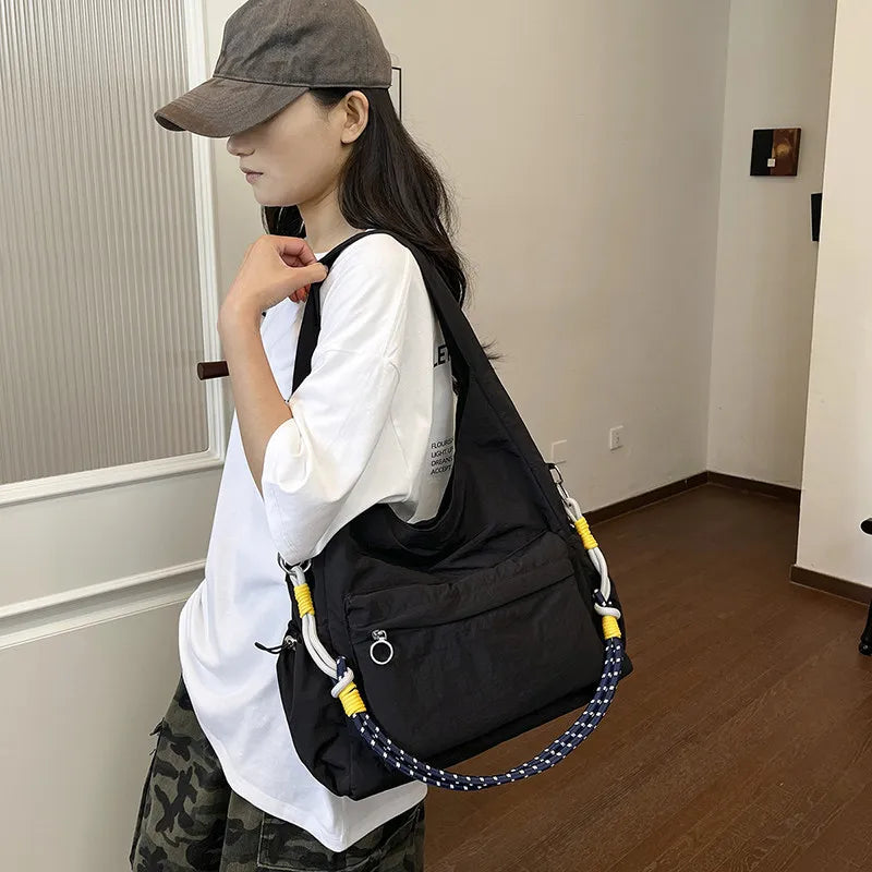 Women's Large Nylon Crossbody Shoulder Bag – Lightweight Travel Crossbody Shoulder Bag Nixie