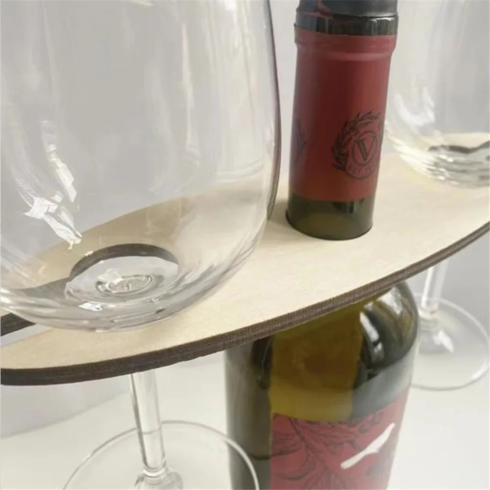 Wooden Desktop Wine Rack Hanging Bar Shelf – Home & Party Wine Rack Nixie