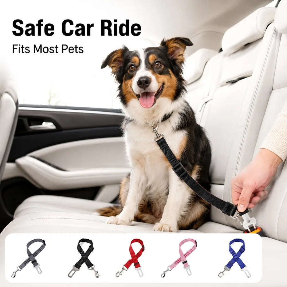Reflective Dog Car Seat Belt – Adjustable Pet Safety Harness Dog Car Harness Nixie