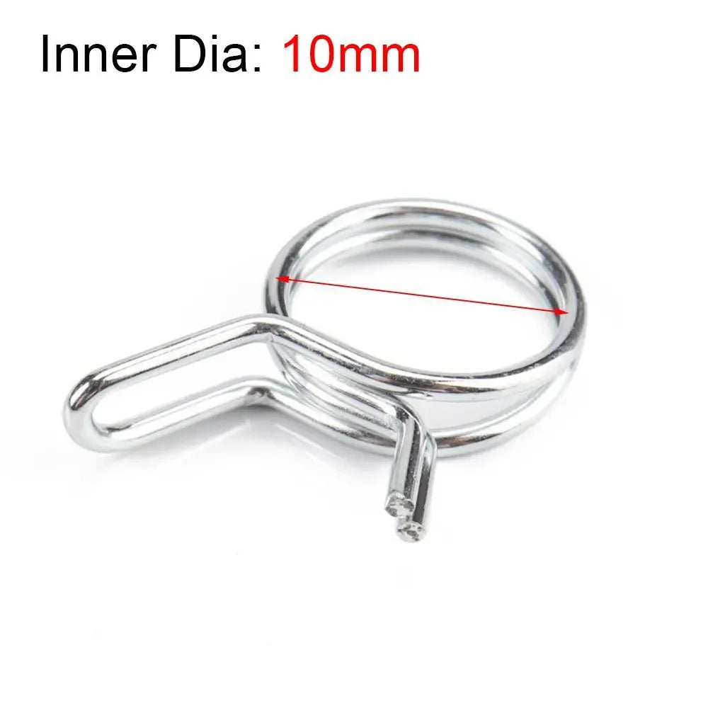 10Pcs Stainless Steel Spring Hose Clamps 5mm–30mm Assortment Kit Spring Hose Clamps Nixie 10mm