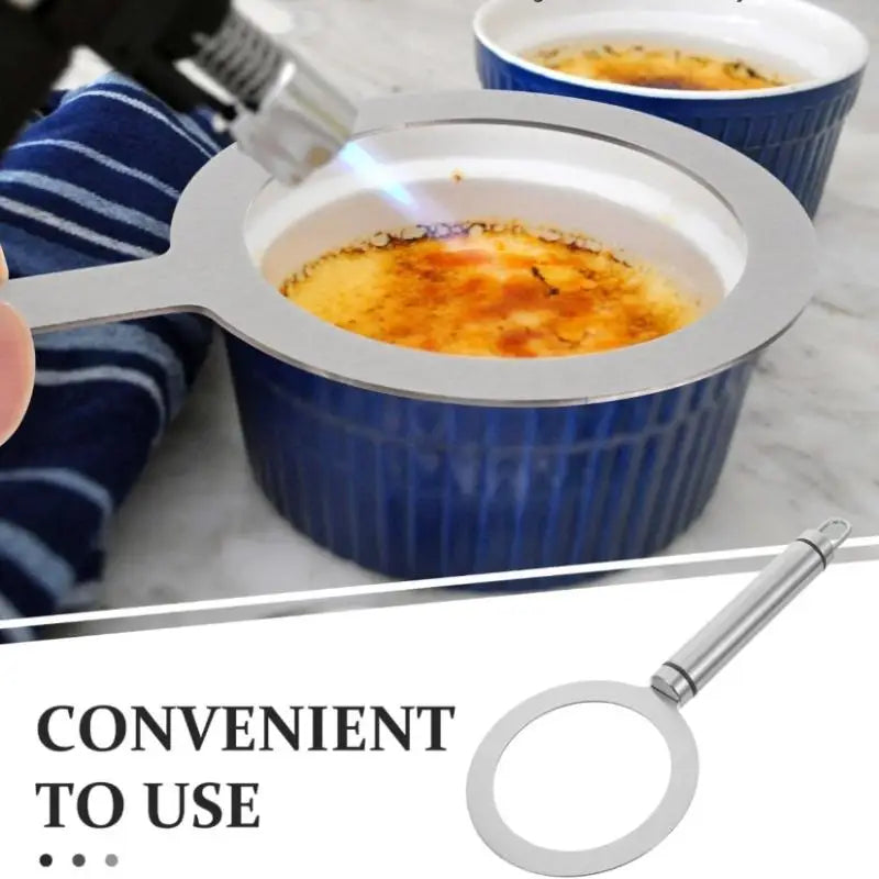 Stainless Steel Brûlée Ring – S/M/L for Desserts & Milk Tea Baking Mold Ring Nixie