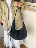Minimalist Plaid Crossbody Tote Bag – Large Capacity Women's Crossbody Shoulder Bag Nixie black and blue plaid