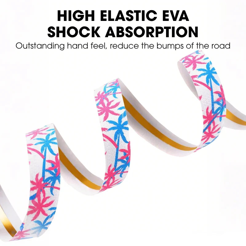 Cherry Blossom Road Bike Handlebar Tape – PU+EVA Anti-Slip Bike Handlebar Tape Nixie