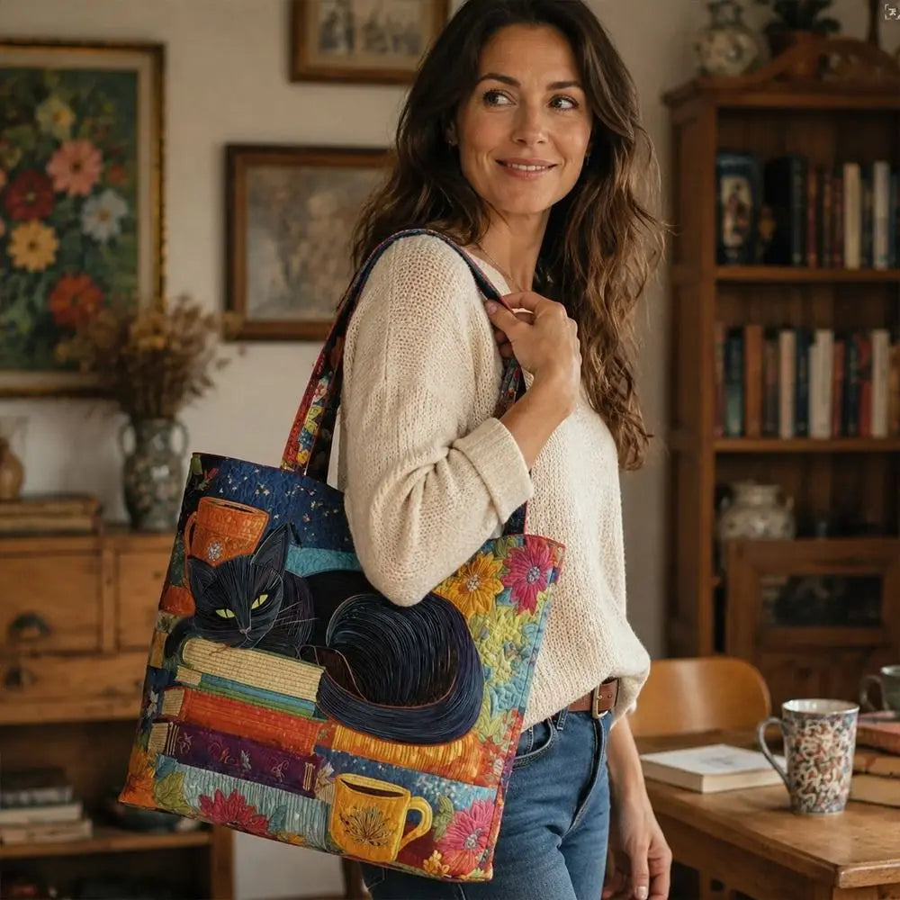 Quilted Tote Bag 3D Floral Print Large Capacity Travel Handbag Quilted Tote Bag Nixie