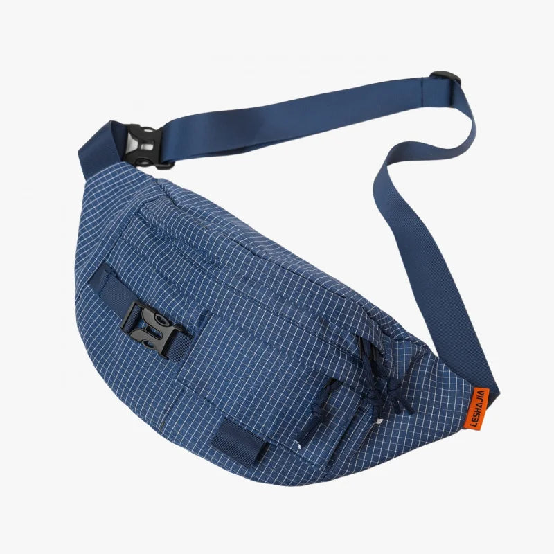 Nixie Plaid Chest Bag – Nylon Crossbody & Waist Bag Crossbody Chest Bag Nixie