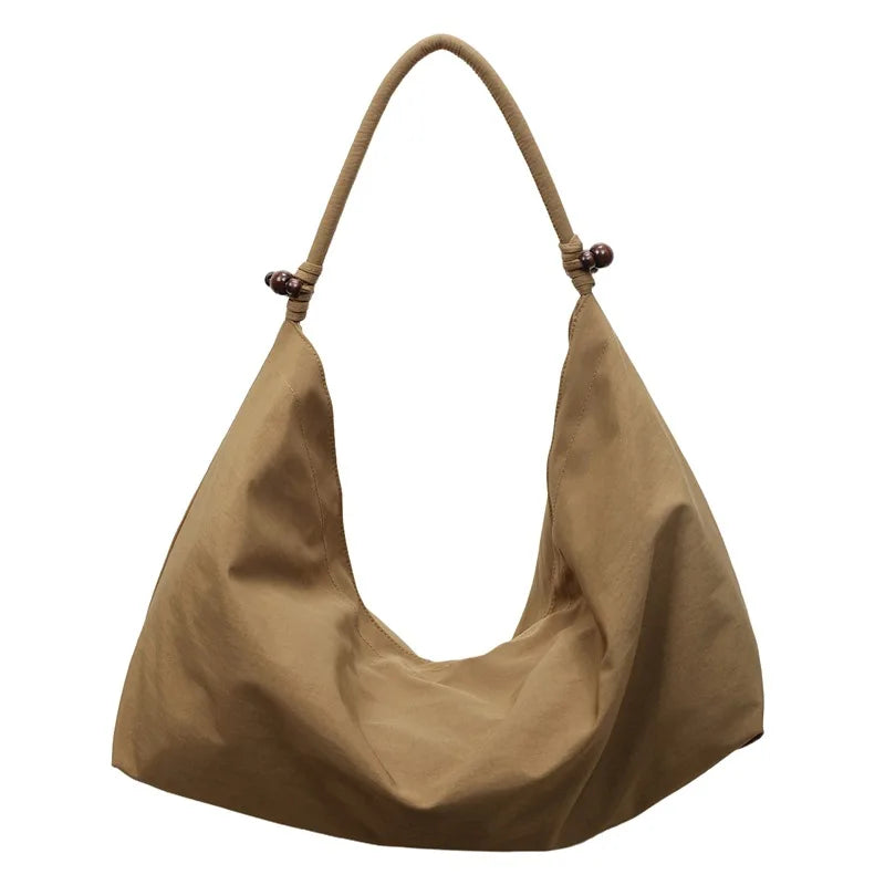 Nixie Retro Large Canvas Tote Bag | Korean Shoulder Bag Canvas Shoulder Tote Bag Nixie
