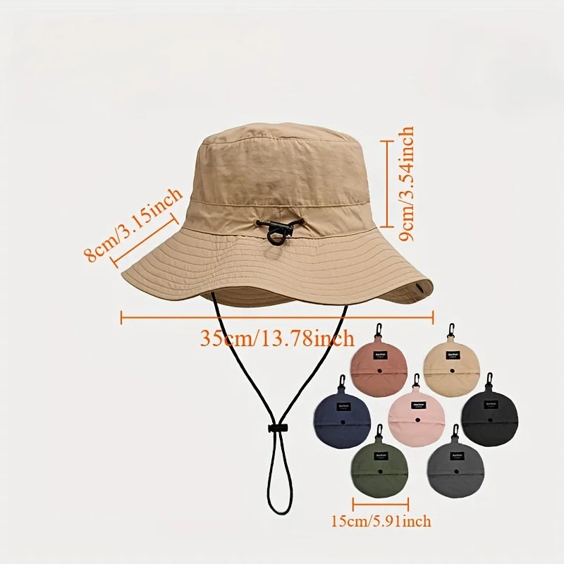 Unisex Sun Protection Bucket Hat – Fishing, Hiking & Travel Bucket Hat Nixie