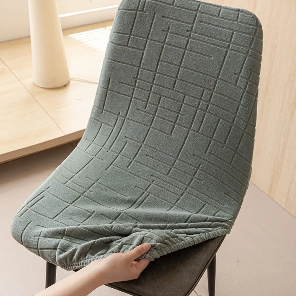 Stretchy Jacquard Dining Chair Cover – Removable & Washable