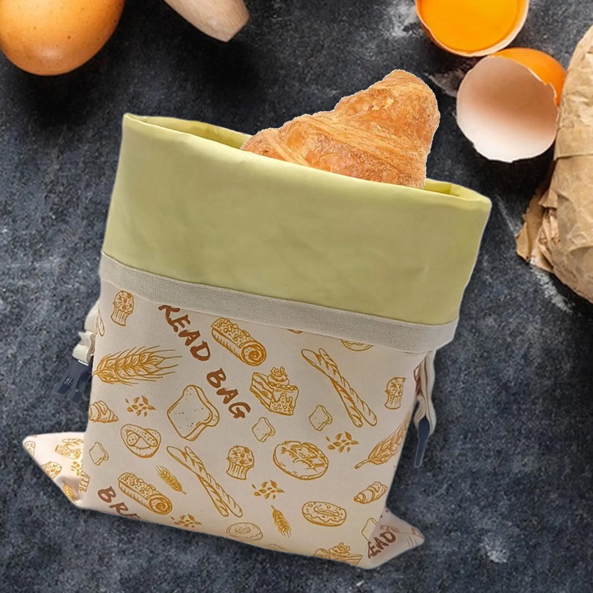 Reusable Beeswax Bread Bag – Fresh Loaf Storage Pouch Bread Storage Bag Nixie