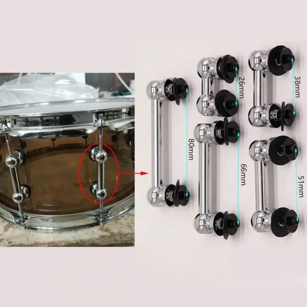 Aluminum Alloy Snare Drum Lug with Screws – 7 Sizes Drum Lug Hardware Nixie